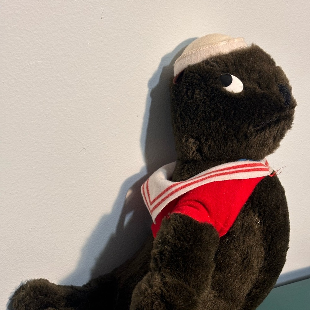Vintage 80s Sea World Sailor Otter Plush